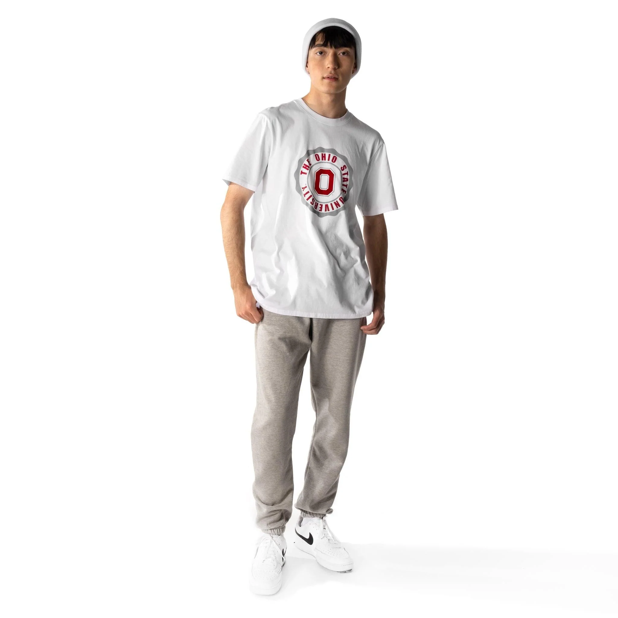 Ohio State Buckeyes Mens Flocked Graphic Tee - Image 4