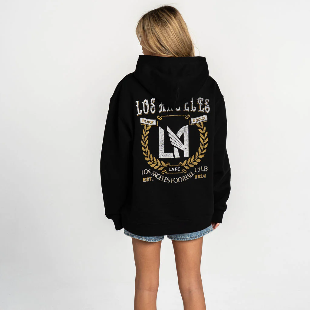 Los Angeles FC Unisex Graphic Hoodie - Black - Image 4