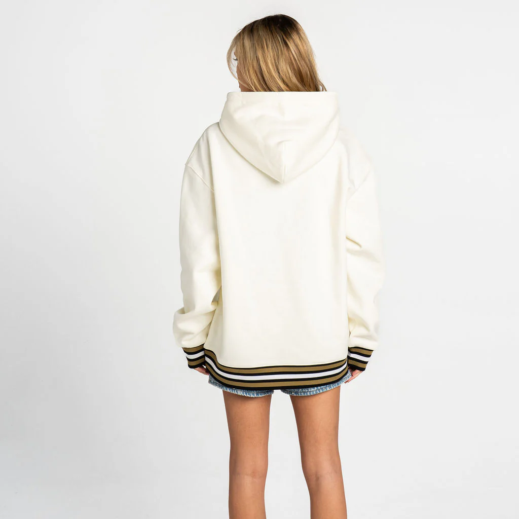 Los Angeles FC Embroidered Ribbed Hoodie - Black - Image 4