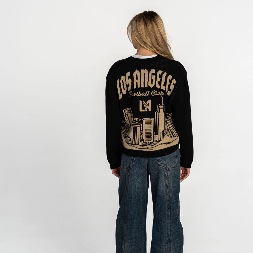 Los Angeles FC Women’s Jaquard Cardigan - Black - Image 3